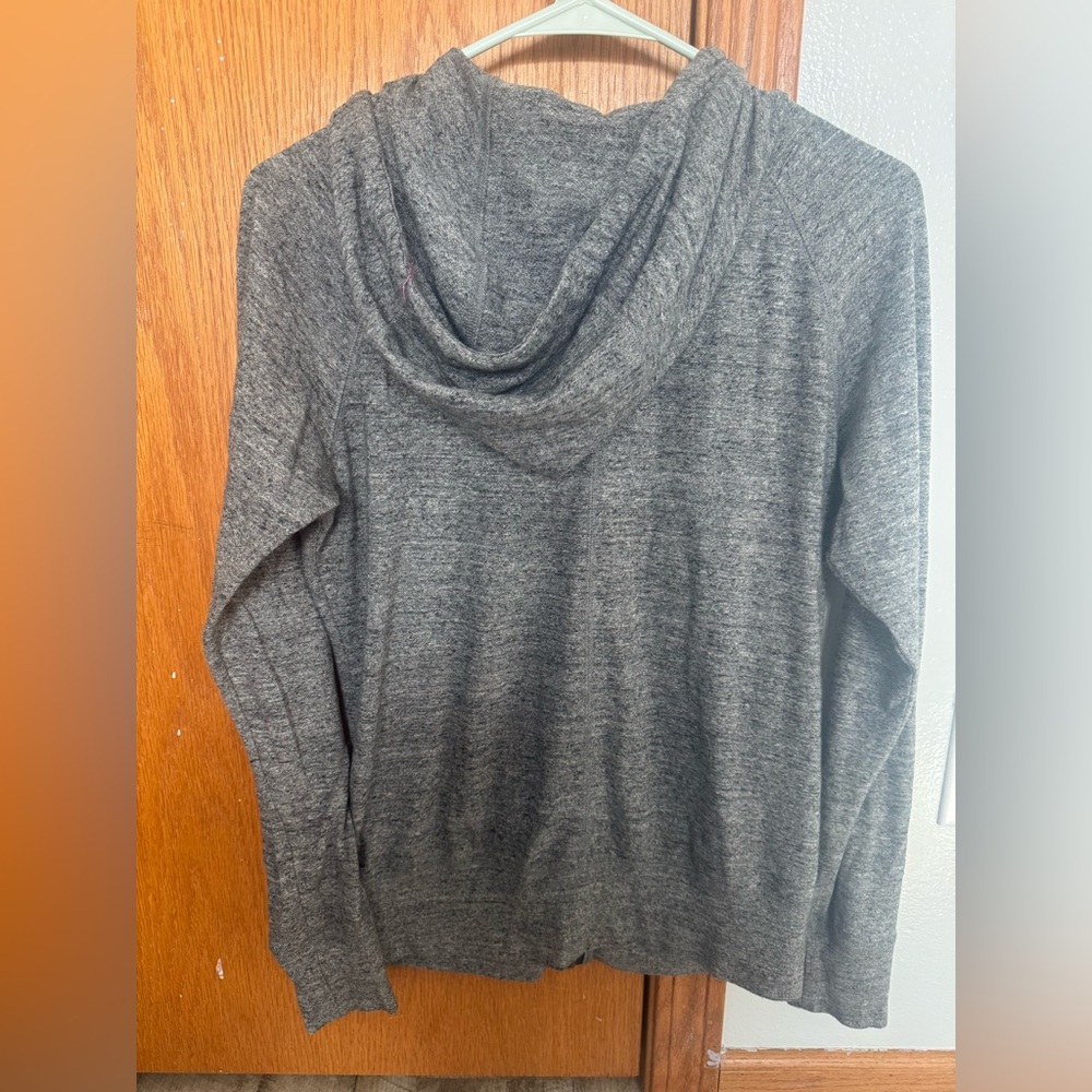 Nike size SM zip up gray thin sweatshirt/t-shirt, transfer logo - Picture 9 of 12